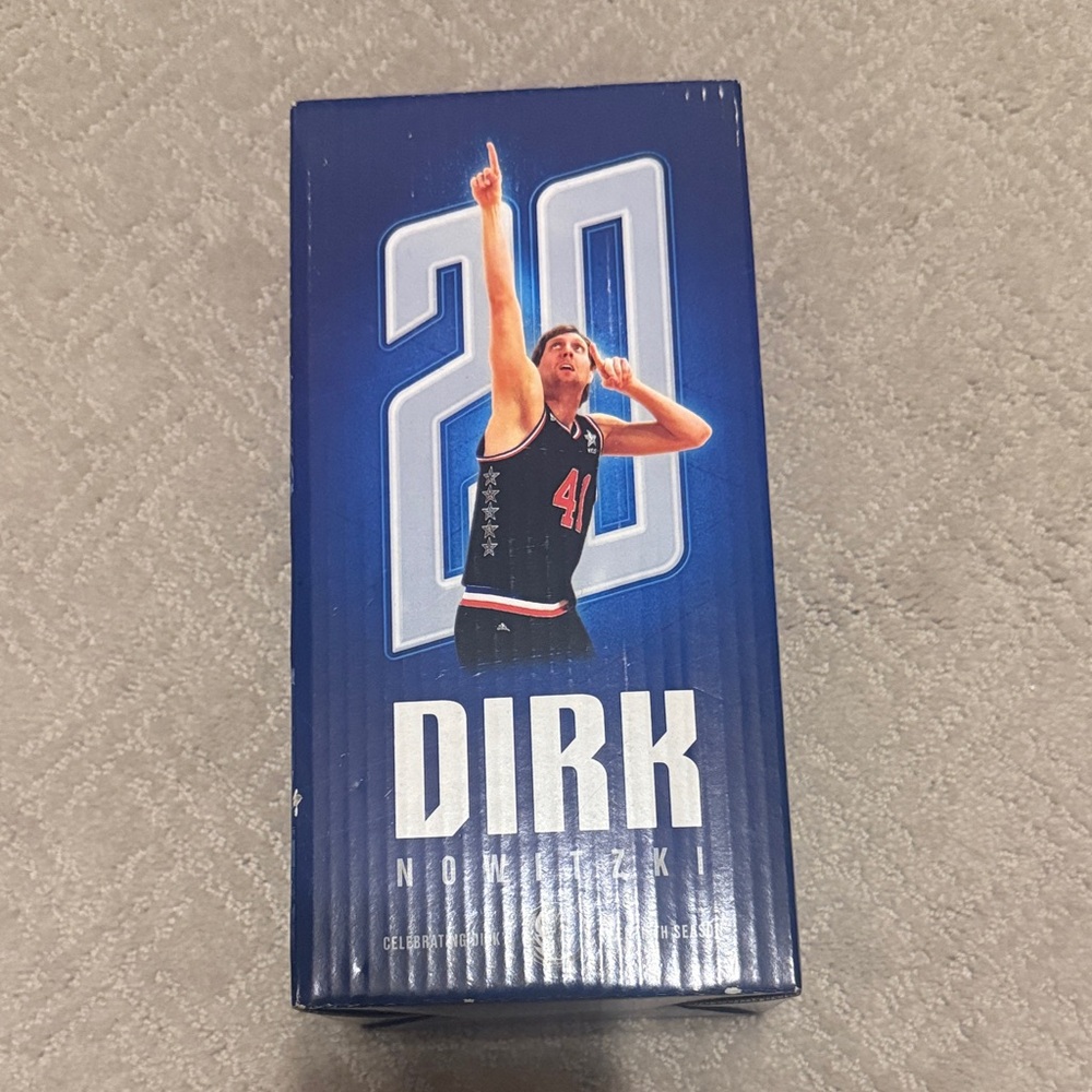 Dirk Nowitzki Blue Collectible Bobblehead in Box